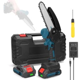 21V 6inch Electric Pruning Saw Portable One-handed Wood Splitting Chainsaw Woodworking Tool for Garden Orchard Cutting Trimming