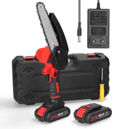 21V 6inch Electric Pruning Saw Portable One-handed Wood Splitting Chainsaw Woodworking Tool for Garden Orchard Cutting Trimming