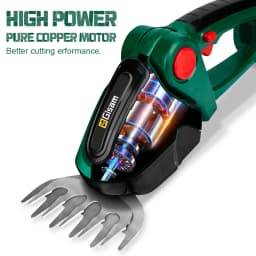 Gisam 2 in 1 Electric Hedge Trimmer 20000rpm Handheld Household Lawn Mower Garden Scissors Power Tool For Makita 18V Battery Pin
