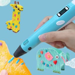 3D Printing Pen Drawing Pen with LCD Screen with 9M PLA Compatible PLA Filament Toy Children Safe Painting DIY Birthday Gift