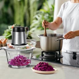 BRIEFNESS Stainless Steel Electric Meat Grinders,Multifunctional as Vegetable Slicer,Chopper Crusher,Ideal Kitchen Appliance