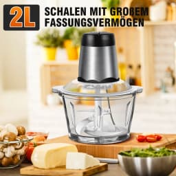 BRIEFNESS Stainless Steel Electric Meat Grinders,Multifunctional as Vegetable Slicer,Chopper Crusher,Ideal Kitchen Appliance