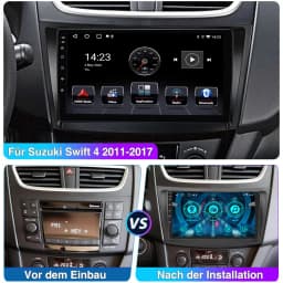 ESSGOO 9" 2 DIN For Suzuki Swift IV FZ NZ 2011-17 Android 13 Carplay Car Stereo Radio Multimedia Video Player GPS Navi FM RDS BT