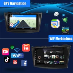 ESSGOO 9" 2 DIN For Suzuki Swift IV FZ NZ 2011-17 Android 13 Carplay Car Stereo Radio Multimedia Video Player GPS Navi FM RDS BT
