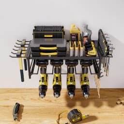 Power Tool Organizer Wall Mount, Heavy Duty Garage Tool Organizers And Storage Rack, 2 Layers/4 Layers Metal Tool Organizer