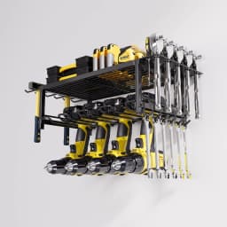 Power Tool Organizer Wall Mount, Heavy Duty Garage Tool Organizers And Storage Rack, 2 Layers/4 Layers Metal Tool Organizer