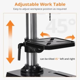 Benchtop Drill Press 2.5Amp Benchtop Drill Machine 5 Speed Adjustable 8 Inch Swing Distance Tabletop Drilling Machine
