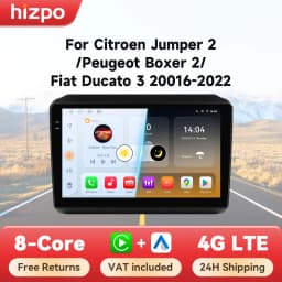 Hizpo Car Radio For Fiat Ducato 3 Citroen Jumper 2 Peugeot Boxer 2 2016 - 2022 Carplay Multimedia Autoradio Navigation Stereo 4G