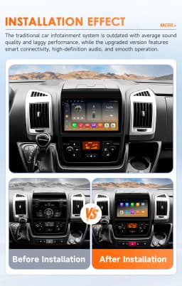Hizpo Car Radio For Fiat Ducato 3 Citroen Jumper 2 Peugeot Boxer 2 2016 - 2022 Carplay Multimedia Autoradio Navigation Stereo 4G