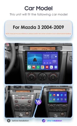 8G 128G Android 13 Car Radio For Mazda 3 2004-2009 Carplay AI Voice 4G Car Multimedia GPS 2din Intelligent Screen autoradio