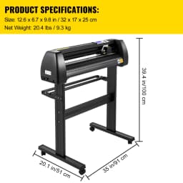SucceBuy 28in Vinyl Cutter Machine Vinyl Plotter LCD Display with SignCut Software