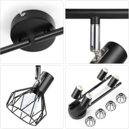 LED Ceiling Spotlight E14 350° Swivel Wall & Ceiling LED Spot Lamp for Kitchen/Living Room/Bedroom