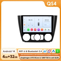Hizpo Android 14 Car Multimedia Radio For BMW 1-Series 1 Series E87 E81 E82 E88 2004 - 2011 4G GPS Video PLayer Navi Carplay DSP