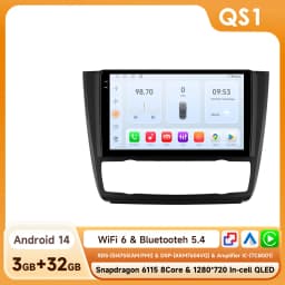 Hizpo Android 14 Car Multimedia Radio For BMW 1-Series 1 Series E87 E81 E82 E88 2004 - 2011 4G GPS Video PLayer Navi Carplay DSP