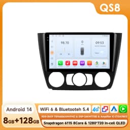 Hizpo Android 14 Car Multimedia Radio For BMW 1-Series 1 Series E87 E81 E82 E88 2004 - 2011 4G GPS Video PLayer Navi Carplay DSP
