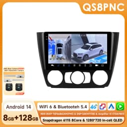 Hizpo Android 14 Car Multimedia Radio For BMW 1-Series 1 Series E87 E81 E82 E88 2004 - 2011 4G GPS Video PLayer Navi Carplay DSP