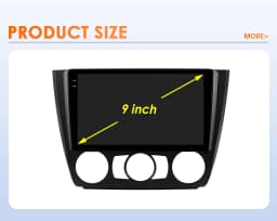 Hizpo Android 14 Car Multimedia Radio For BMW 1-Series 1 Series E87 E81 E82 E88 2004 - 2011 4G GPS Video PLayer Navi Carplay DSP