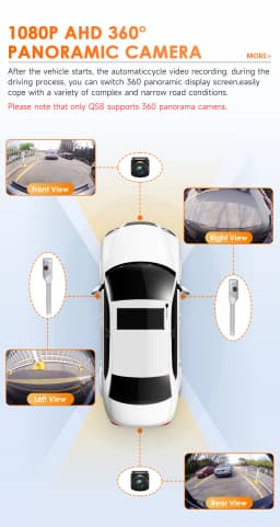 360Camera 2Din Android 13 Car Multimedia GPS autoradio For Mitsubishi Outlander xl 2 2005-2011 for Citroen C-Crosser 4G Carplay
