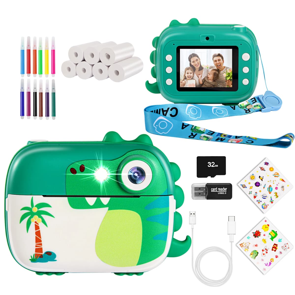 ARNSSIEN Kids Camera Instant Print,Children Digital Camera Toys with HD Video for Kids Aged 3-12.