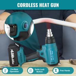 Cordless Heat Gun For Electronic Repair Tools For Makita 18V Battery For Shrinking Phone Repair 4pcs Nozzles For BL1830 Battery