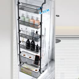 6 Layer Door Hanging Storage Basket No Need To Drill Holes For Storing Household Item Clothing Toys Bathroom Shelf Organizer