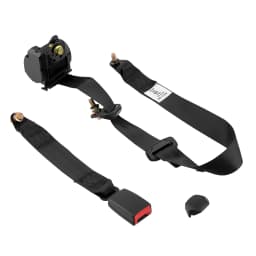 1x 3 Point Adjustable Belts Universal For Rear Side Seats Of Trucks for Universal 3-Point Inertia Seats Belt Kit Car Truck Adjustable Black