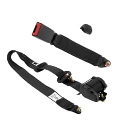 1x 3 Point Adjustable Belts Universal For Rear Side Seats Of Trucks for Universal 3-Point Inertia Seats Belt Kit Car Truck Adjustable Black