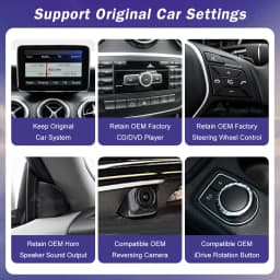 Wireless Carplay Linux Touch Screen for Mercedes Benz A B Class CLA GLA W176 W246 2013-2015 NTG4.5 Android Auto Radio Multimedia