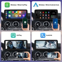 Wireless Carplay Linux Touch Screen for Mercedes Benz A B Class CLA GLA W176 W246 2013-2015 NTG4.5 Android Auto Radio Multimedia