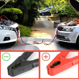 Car Jump Leads - Robust Jumper Cable Car 1500A 4/6M w/ Strong Clamps, Car Starter Cable for Petrol and Diesel Cars, Vans, Trucks