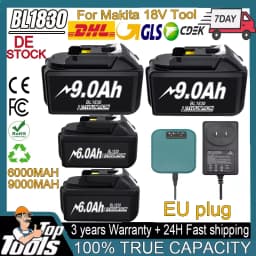 For Makita 18V 6.0Ah 9.0Ah Lithium-ion Replacement Battery Compatible For Makita BL1830 BL1840 BL1860 BL1890 Power Tools