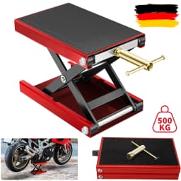 Motorcycle Lift Table 1100 lb Motorcycle Scissor Lift Jack with Wide Deck Repair Tools for Bikes Motorcycle ATV