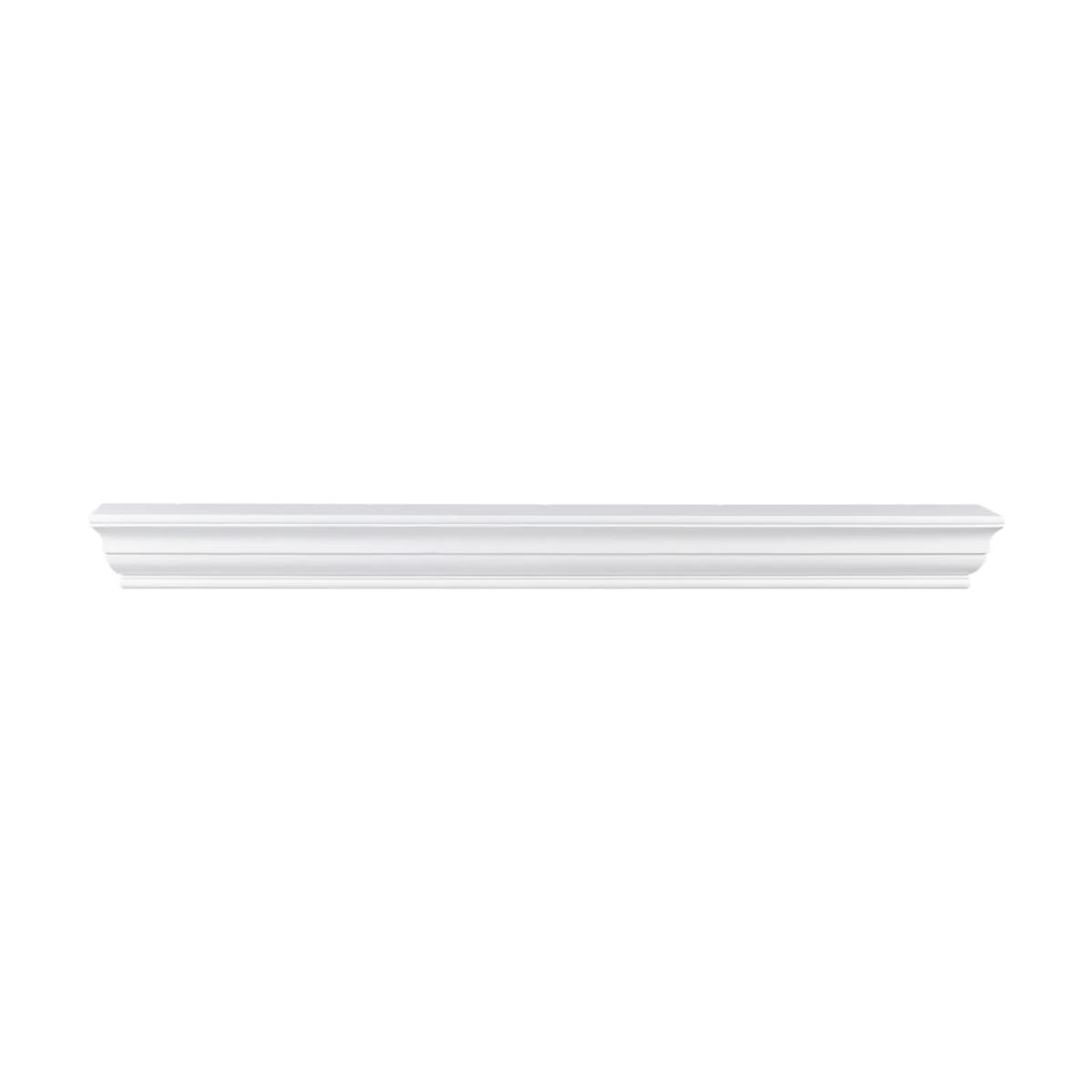 SucceBuy Fireplace Mantel 72 x 8 x 5" 50 lbs Natural Wood Mantel for Over Fireplace Wall Handcrafted Wood for Wall Decor White