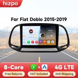 Hizpo AI Voice Autoradio Radio For Fiat Doblo 2015 - 2019 4G Car Multimedia GPS 2din Wireless CarPlay Android Auto Navigation BT