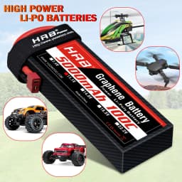HRB 3S 5000mah Graphene Battery 100C 11.1v Lipo Battery with XT90 Connector for RC Car Truck Monster RC Drone Airplane RC Boat
