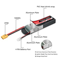 HRB 3S 5000mah Graphene Battery 100C 11.1v Lipo Battery with XT90 Connector for RC Car Truck Monster RC Drone Airplane RC Boat