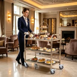 Stainless Steel Kitchen Serving Cart 3 Tiers 85x45x90cm with 4 Universal Wheels Restaurant Trolley for Storage And Organization