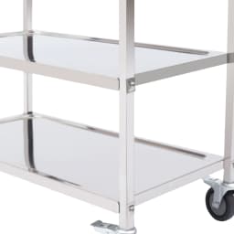 Stainless Steel Kitchen Serving Cart 3 Tiers 85x45x90cm with 4 Universal Wheels Restaurant Trolley for Storage And Organization