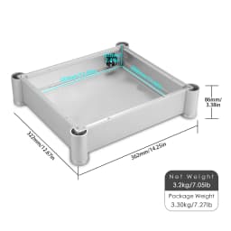 Nobsound Full Aluminum Chassis Amp Enclosure DIY Case Audio Amplifier Box 362×322×86mm