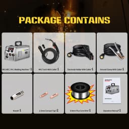 SSIMDER MIG Welder Gasless MIG MMA 2 in 1 Welding Machine Flux Core Welder  140Amp IGBT Inverter Welder MIG No Gas