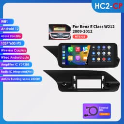 Hizpo Android Auto Car Radio for Mercedes Benz W212 E-Class NTG 4.0/4.5/5.0 E200 E230 E260 E300 S212 CarPlay Intelligent System
