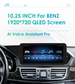 Hizpo Android Auto Car Radio for Mercedes Benz W212 E-Class NTG 4.0/4.5/5.0 E200 E230 E260 E300 S212 CarPlay Intelligent System