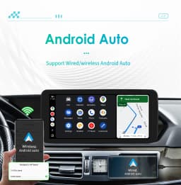 Hizpo Android Auto Car Radio for Mercedes Benz W212 E-Class NTG 4.0/4.5/5.0 E200 E230 E260 E300 S212 CarPlay Intelligent System