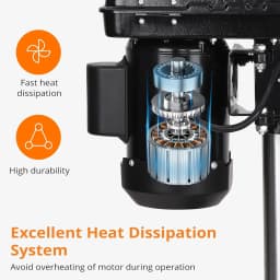 Benchtop Drill Press Benchtop Drill Machine 5 Speed Adjustable 8 Inch Swing Distance 0-45° Tiltling Tabletop Drilling Machine