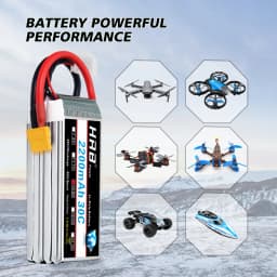 HRB 4S 2200mah Lipo Battery 14.8v RC Battery 30C with XT60 Connector 105*34*32mm for UVA Fpv Drones Airplane RC Truck RC Car