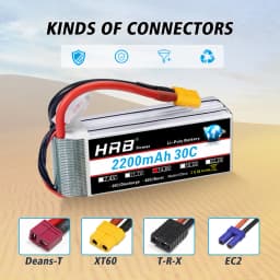HRB 4S 2200mah Lipo Battery 14.8v RC Battery 30C with XT60 Connector 105*34*32mm for UVA Fpv Drones Airplane RC Truck RC Car