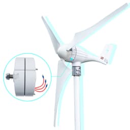 100W 12V Low RPM NdFeb PMG Rare Earth Permanent Magnet Generator for DIY Horizontal Wind Turbine Generator Windmil