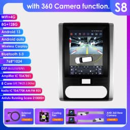 OSSURET 9.7''Android 13 Car Radio for Nissan X-Trail X Trail 2 T31 MX6 2007-2015 Multimedia Stereo 2Din Vertical Screen Carplay