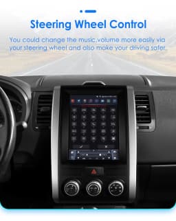 OSSURET 9.7''Android 13 Car Radio for Nissan X-Trail X Trail 2 T31 MX6 2007-2015 Multimedia Stereo 2Din Vertical Screen Carplay
