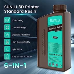 SUNLU Standard Resin 2KG 1KG / Bottle 405nm UV Resin For LCD 3D Printer Material For Printing Good Precision Free Shipping